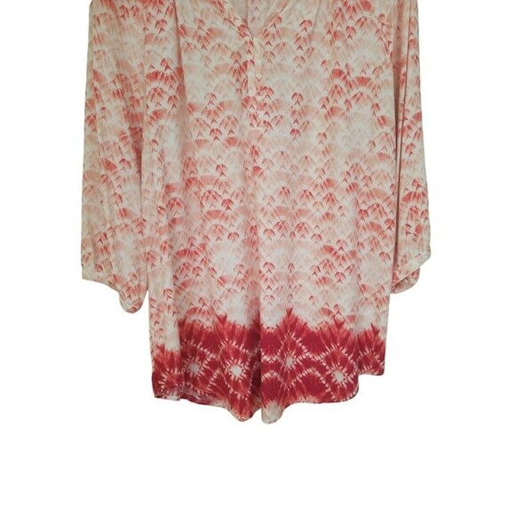 Sonoma Women’s Blouse - Orange Wash (Size Medium) - V-Neck Collar - Picture 4 of 8